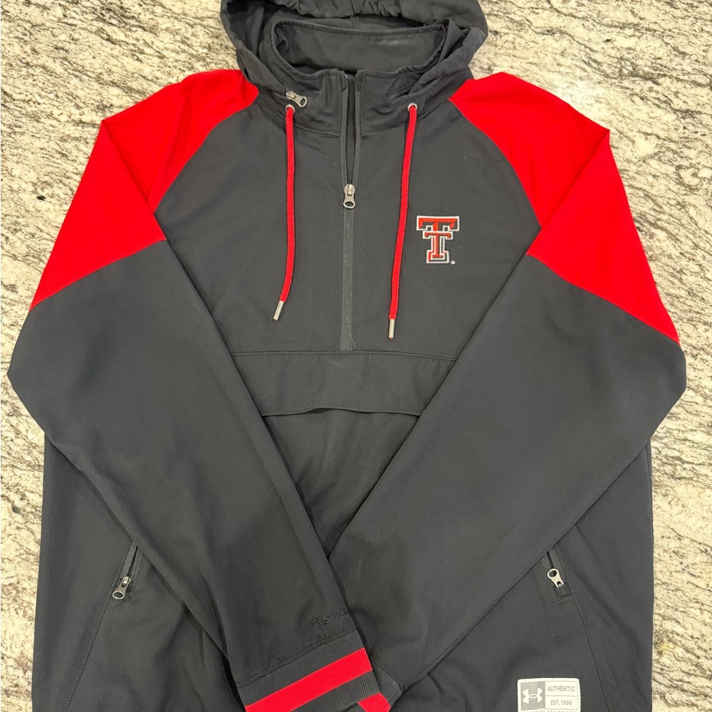 Under Armour Men's Black and Red Windbreaker